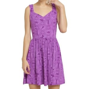 Disney Hot Topic Purple Tangled Rapunzel Crossback Skater Dress Plus Size